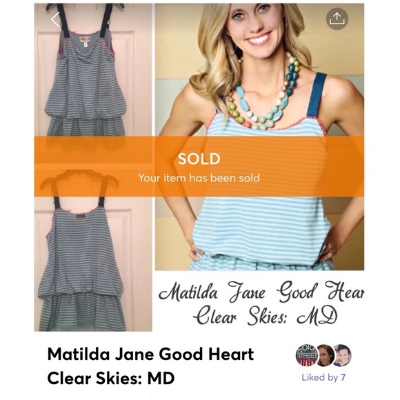 Matilda Jane Tops - SOLD! Matilda Jane Good Heart Clear Skies: MD